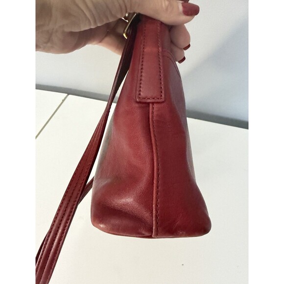 Coach Vintage Legacy Purse Ladies Shoulder Bag Red Leather Medium F23-9861 - Picture 5 of 12